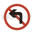 交通标识牌（禁止左转）