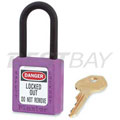 406絕緣Xenoy紫色安全掛鎖（同花萬能鑰匙）