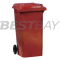 两轮移动垃圾桶W670×D590×H1000（240L红色）