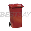 两轮移动垃圾桶W480×D460×H790（100L红色）
