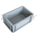 可堆式物流箱W300×D200×H120（灰色）
