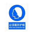 中英文强制类标识（必须戴防护帽）