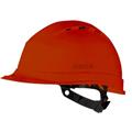代尔塔 QUARTZ I 石英1型抗紫外线安全帽 透气 红色