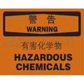 中英文警告标识（警告：有害化学物）